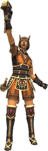 Mithra Monk in Artifact Armor.