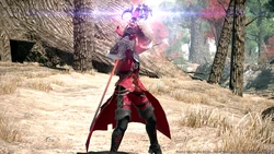 Red mage casting.