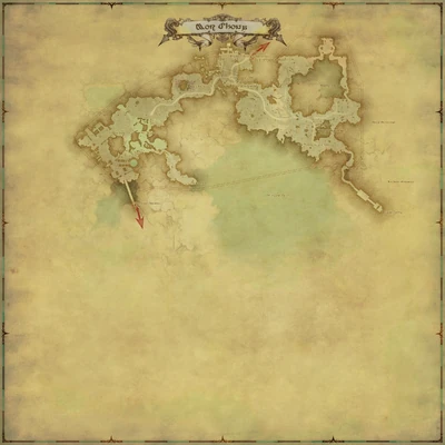 Mor Dhona map from FFXIV