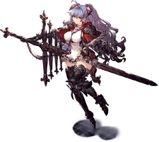 Elsirelle, a Nightblade from War of the Visions: Final Fantasy Brave Exvius.