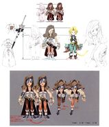 Concept art of Beatrix by Toshiyuki Itahana.