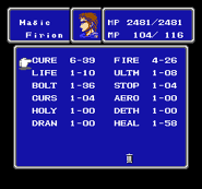FFII NES Magic Menu.png (2 KB) Magic menu (NES).