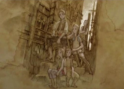 Artwork of Kytes and various other Rabanastre orphans, by Akihiko Yoshida.