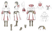 White Mage Artifact equipment concept art.