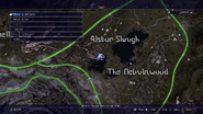 Alstor Slough rainbow frog map from FFXV