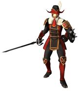 A hume Red Mage in Final Fantasy XI.