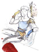 Bartz concept art by Yoshitaka Amano.