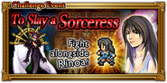 Global event banner for To Slay a Sorceress.