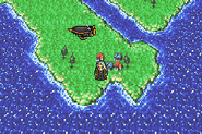 Nikeah on the world map in the World of Balance (GBA).