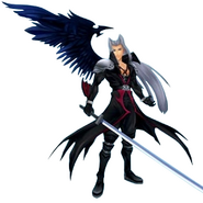 CG модель Сефирота в Kingdom Hearts.