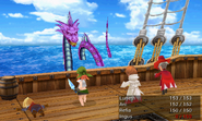 Sea battle in Final Fantasy III (iOS).