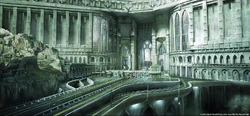 Concept art of the gates.