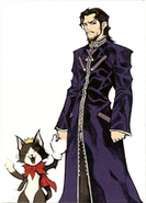 Artwork of Reeve and Cait Sith.