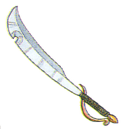 Concept art of Salamand Sword from Final Fantasy III.