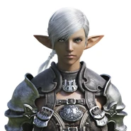 Elezen female CG bust, used in the Legacy opening cinematic.