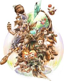 Promotional artwork of the playable races.