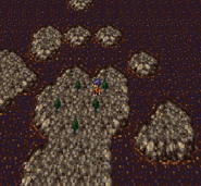 Mobliz on the World Map of the World of Ruin (SNES).