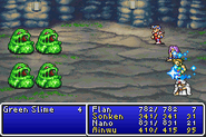 Cure4 cast on the party in Final Fantasy II (GBA).