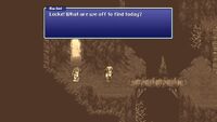 Locke and Rachel Adventuring from FFVI Pixel Remaster