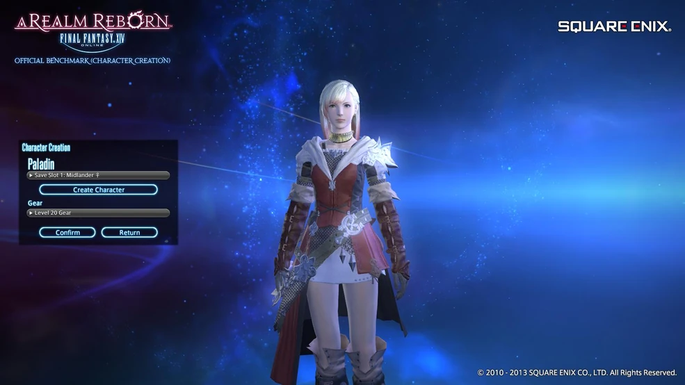 Final Fantasy XIV: A Realm Reborn Official Benchmark (Character 