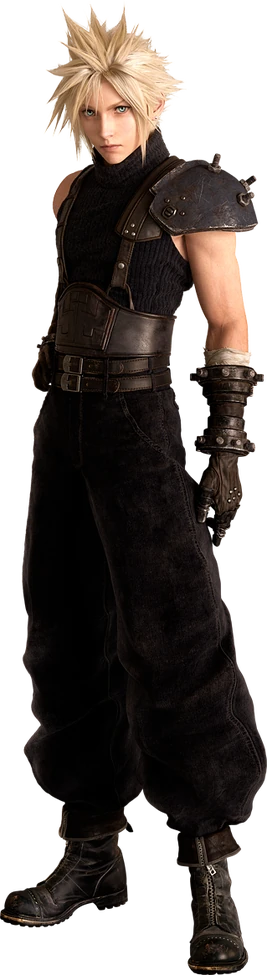 Cloud Strife from FFVII Remake render