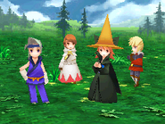 Grass battle background in Final Fantasy III.