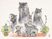 Artwork of Tigers in New Year 2010 event.