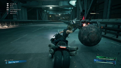 M.O.T.H. Unit in the bike minigame from FFVII Remake