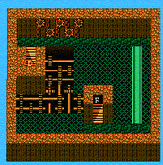 The fourth floor of the Tower of Owen (NES).