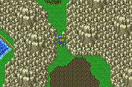 Quelb on the World Map in Galuf's world (GBA).