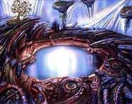 Concept art of a lake.