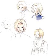 Concept art by Yoshitaka Amano.