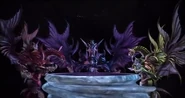 Garnet Bahamut, Jet Bahamut, and Amber Bahamut.