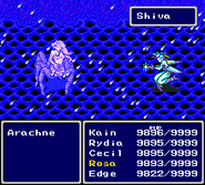 Shiva upon being summoned (SNES).