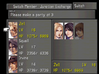 FFVIII Party Select Screen