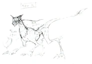 Concept art of a coeurl.