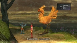 Elma's chocobo getting refused to be on the shoopuf again in Final Fantasy X-2.