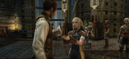 Penelo returns Balthier's handkerchief.