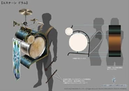 Concept art of a street musician.