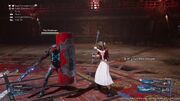 The Huntsman on the Corneo Colosseum from FFVII Remake