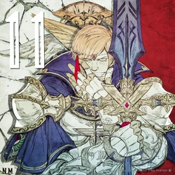 A Roegadyn paladin, by Nobuyoshi Mihara.