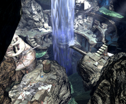 Waterfall room in Final Fantasy VII.