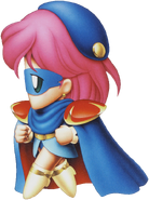 Blue Mage chibi artwork by Kazuko Shibuya.