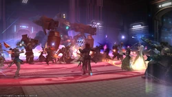 Meryall using Crimson Scourge.