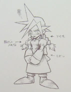Sketch of "Miss Cloud".