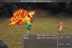 Agartoise battle in the iOS version.