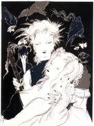 Artwork by Yoshitaka Amano.