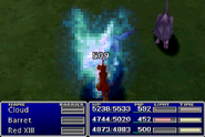 Red XIII using Morph in Final Fantasy VII.