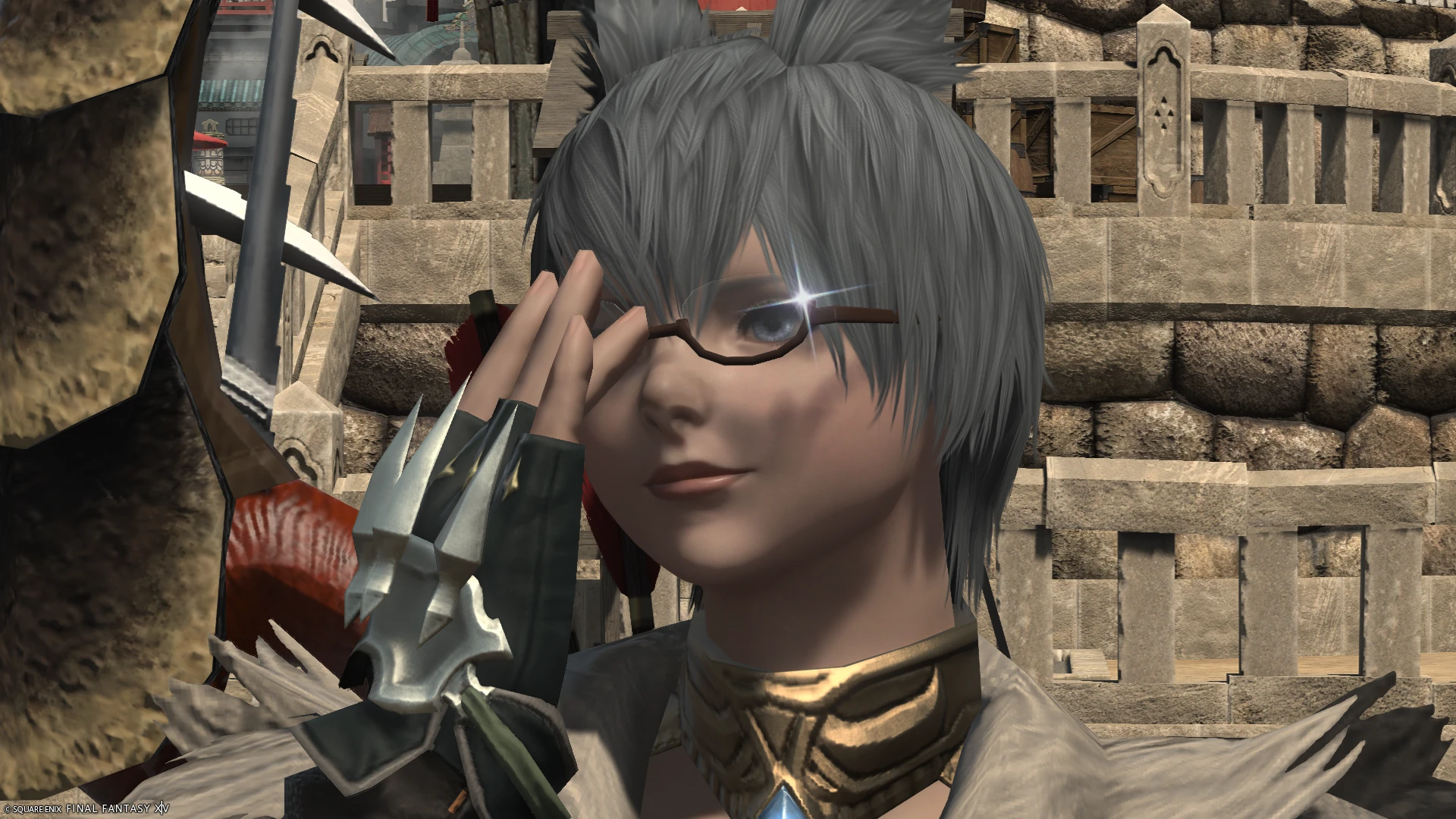 Kuiyki with glasses from FFXIV