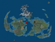 Location of Costa del Sol, indicated by crosshair.